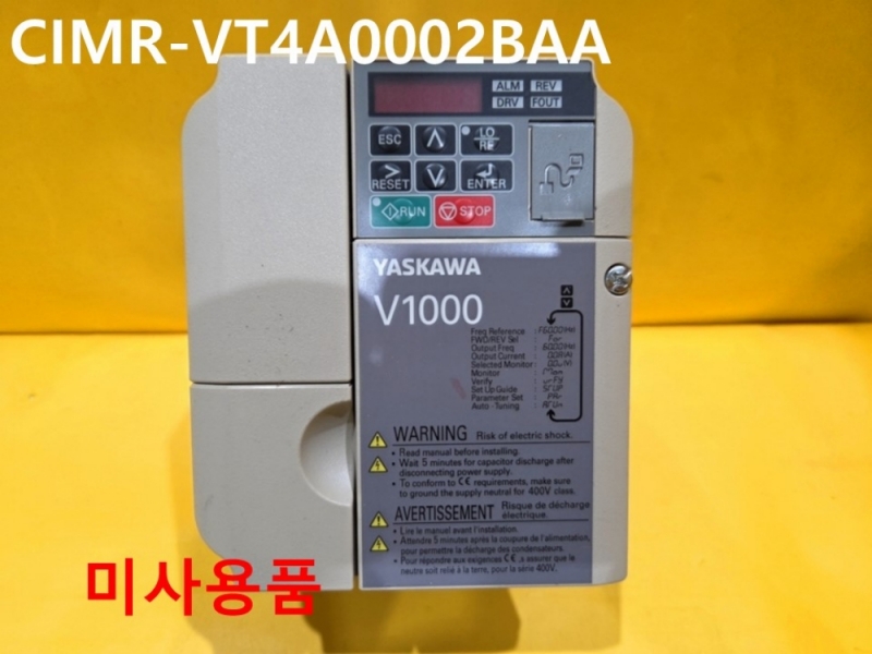 야스카와 CIMR-VT4A0002BAA 380V 인버터 미사용품 CNC부품