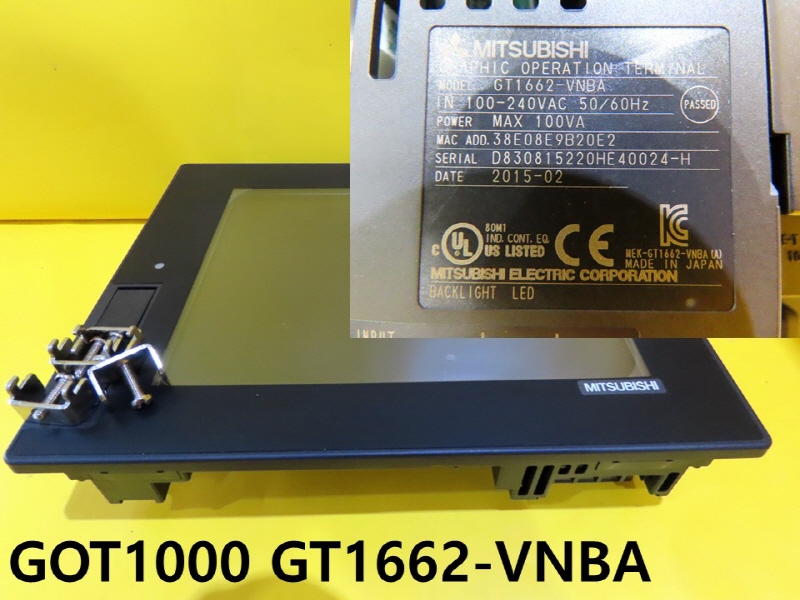 미쓰비시 GOT1000 GT1662-VNBA 중고터치스크린 