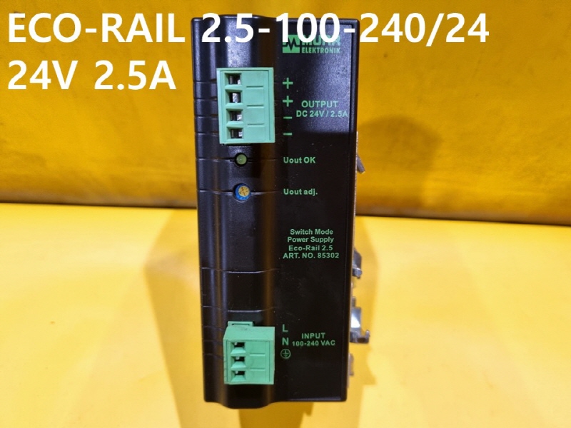 MURR ECO-RAIL 2.5-100-240/24 24V 2.5A  SMPS 중고 기계부품