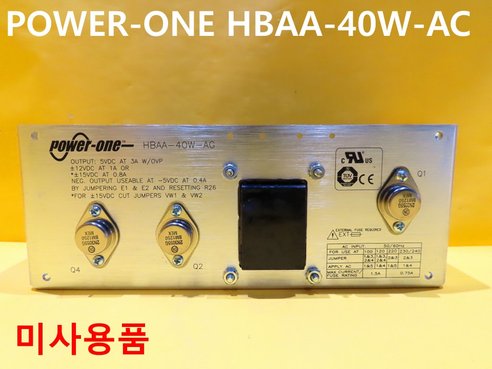 POWER-ONE HBAA-40W-AC 미사용품 CNC부품